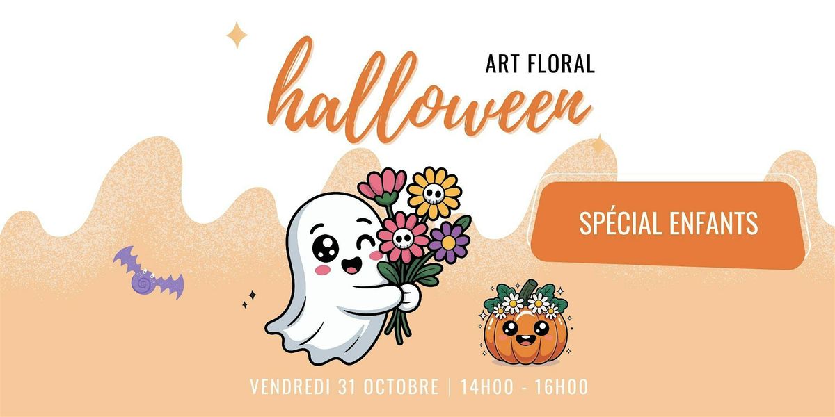 Art floral d'Halloween pour les enfants