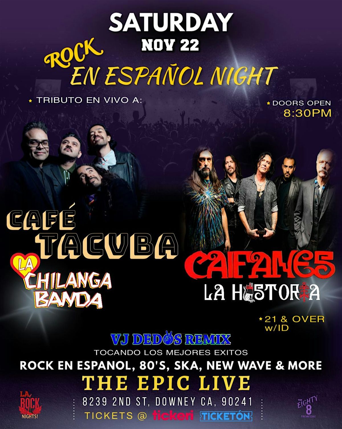 CAIFANES\\\\ CAFE TACVBA .. Live Tribute Night!!