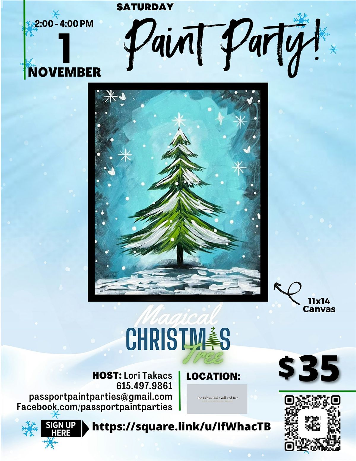 11.1.25 Magical Christmas Tree at The Urban Oak Grill and Bar