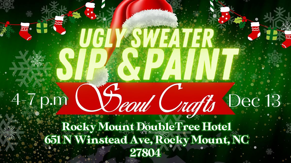 Ugly Sweater Sip and Paint