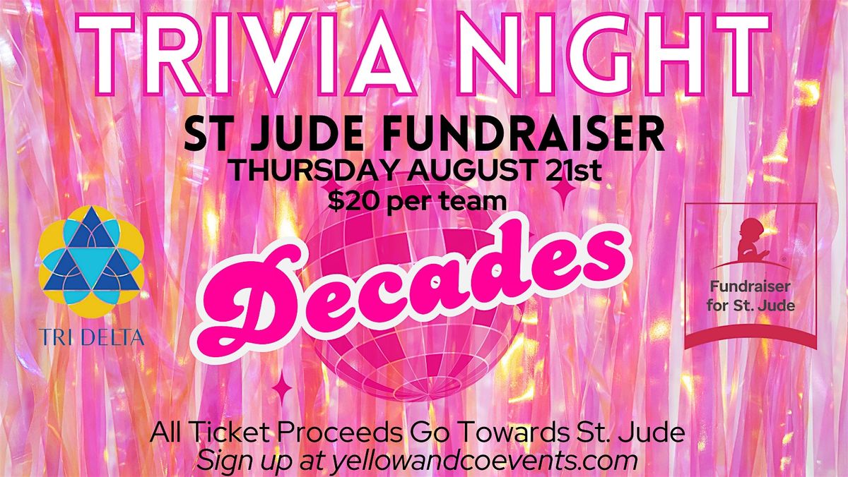 Trivia Night St. Jude Fundraiser @ Yellow & Co.