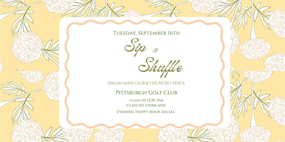 Sip & Shuffle Social with Dallas Mahj Club