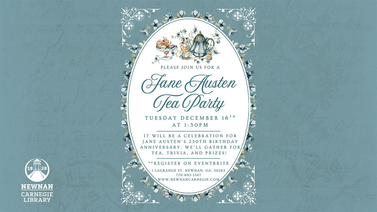 Jane Austen Tea Party