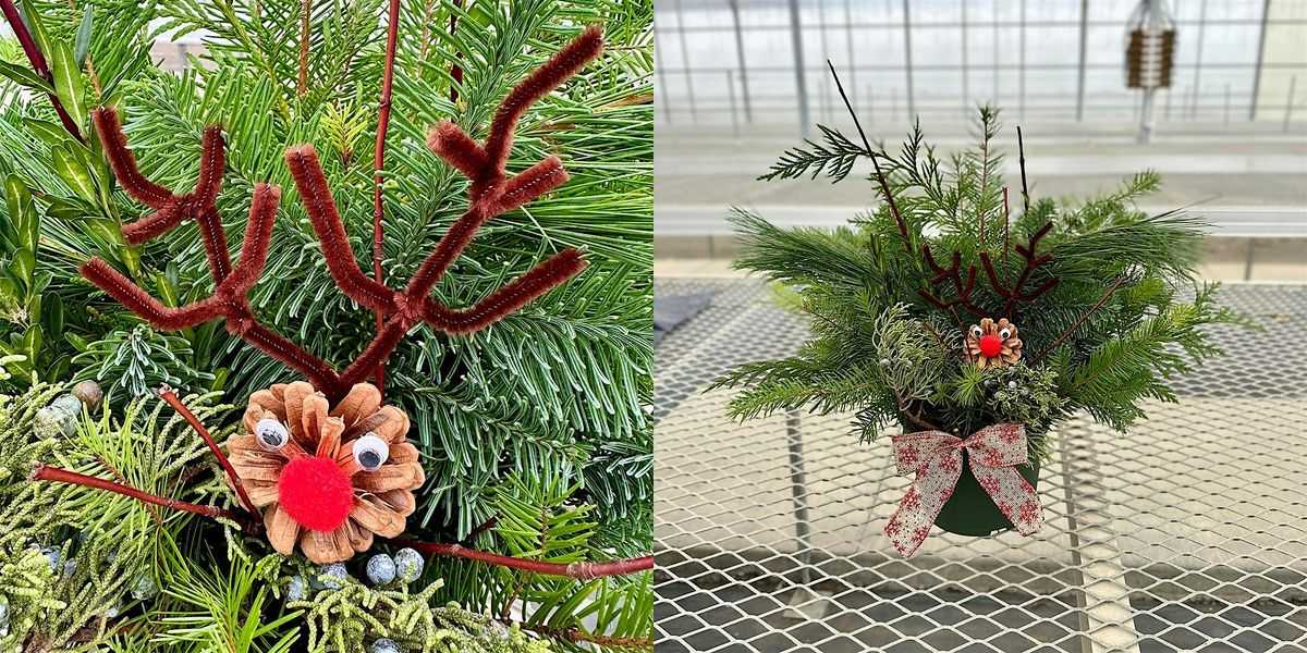 Kids Mini Porch Pot with Reindeer Craft