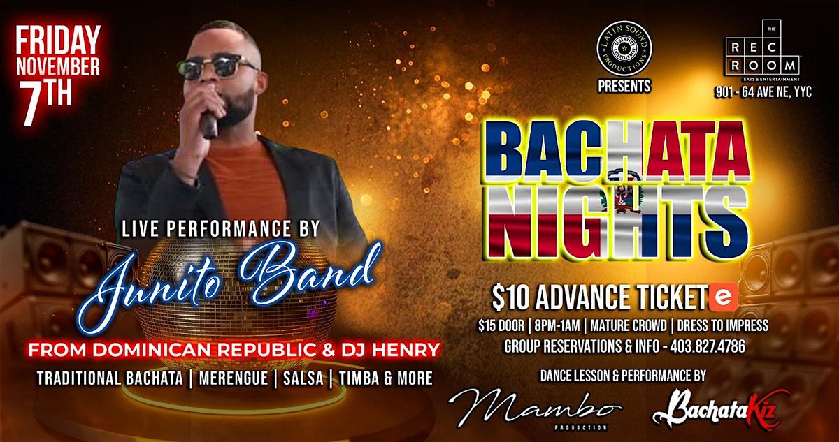 BACHATA NIGHTS @ THE REC ROOM