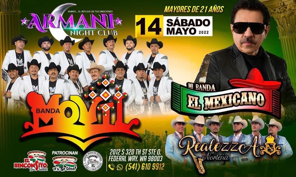 No Bailes De Caballito | Armani Night Club, Federal Way, WA | May 14 to May  15