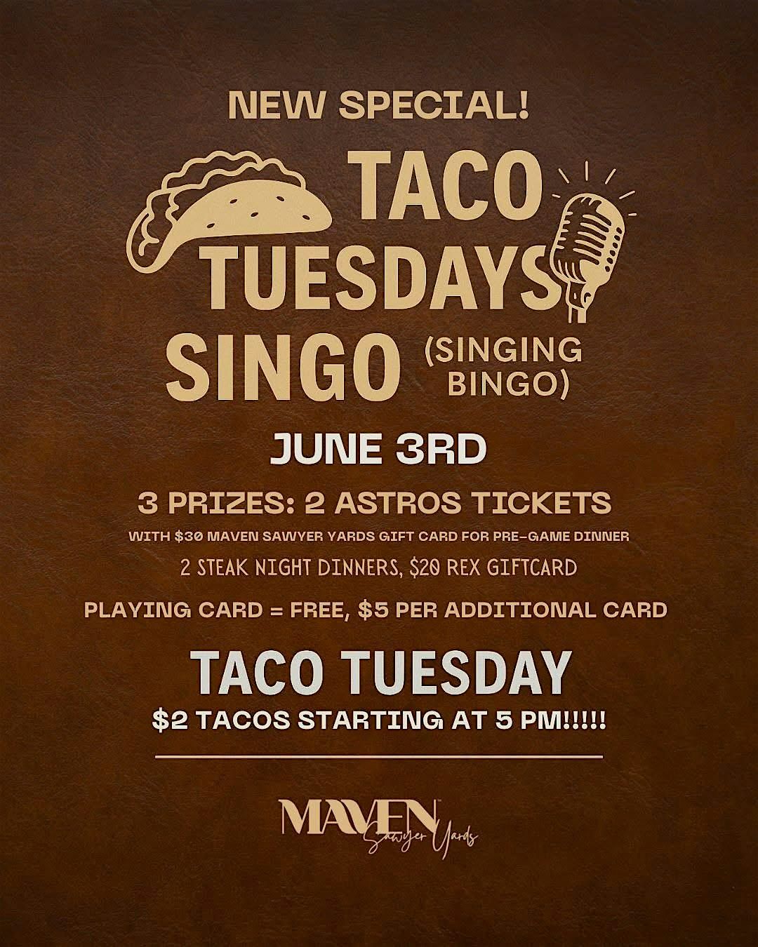 Music Bingo @ MAVEN Sawyer Yards