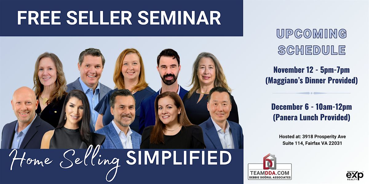 Free Home Seller Seminar (Lunch or Dinner Included)