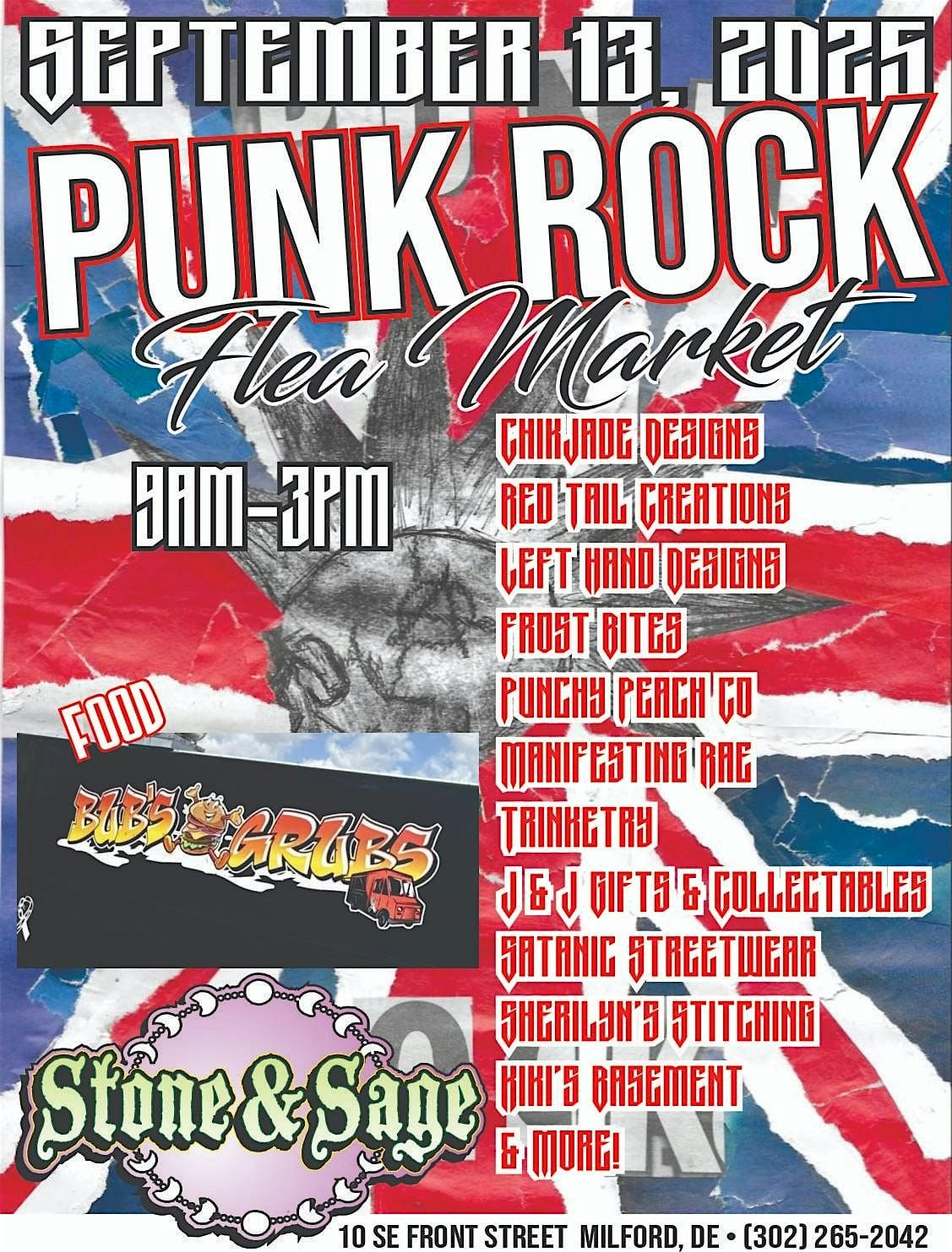 Punk Rock Flea Market at Stone and Sage