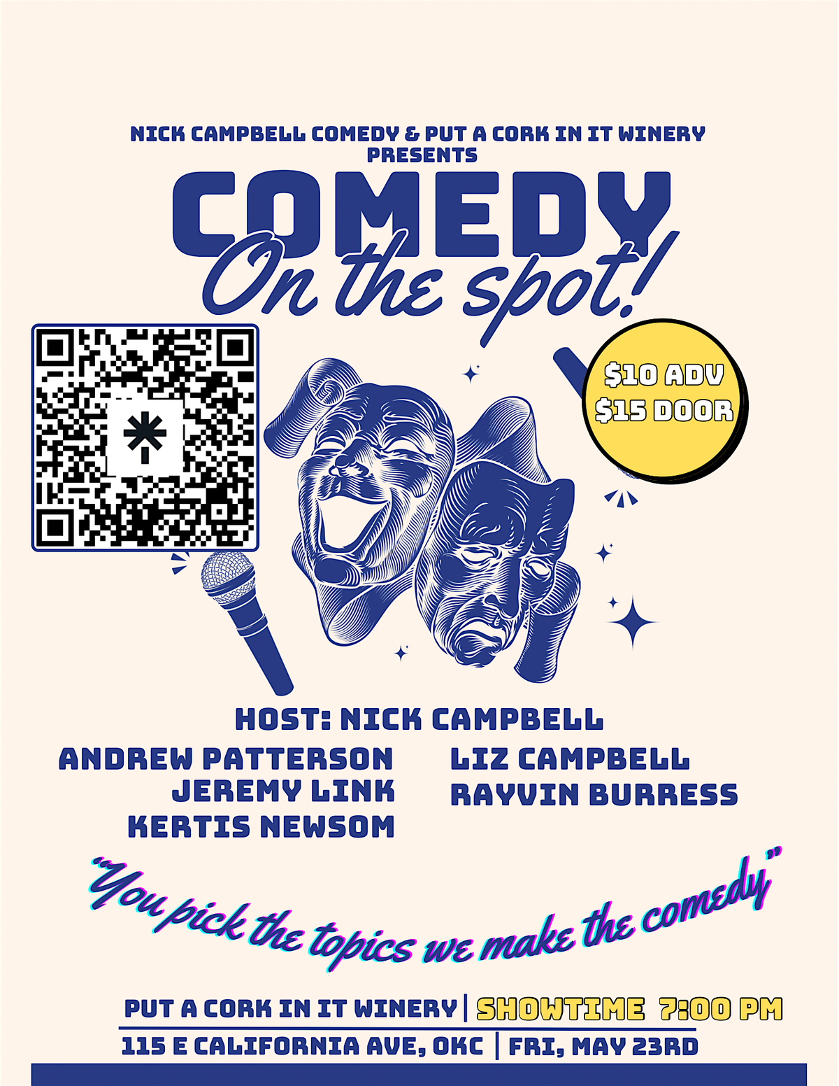 Put A Cork In It: Comedy On The Spot!