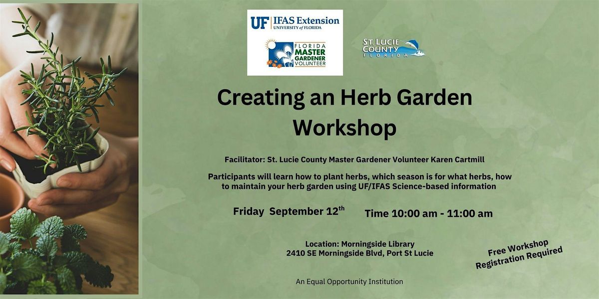Creating an Herb Garden Workshop