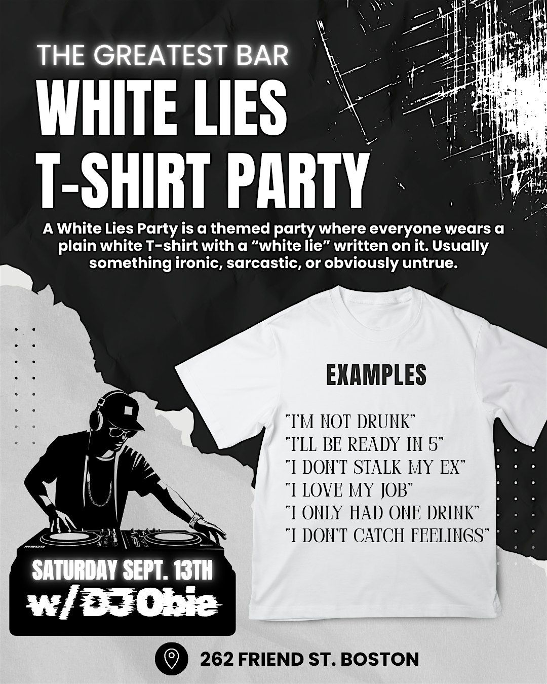 WHITE LIES PARTY @ THE GREATEST BAR