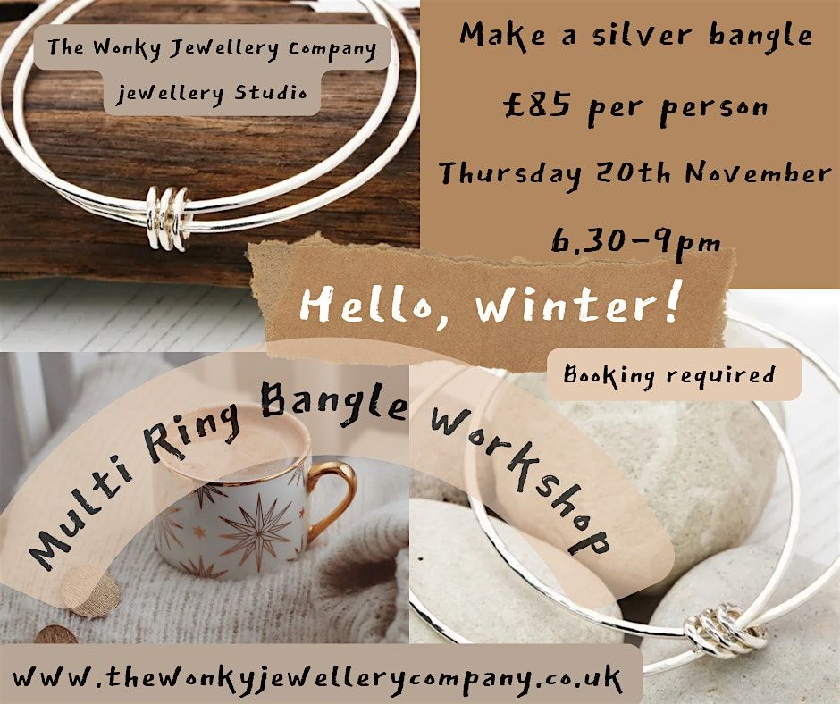 Multi Ring Sterling Silver Bangle Workshop