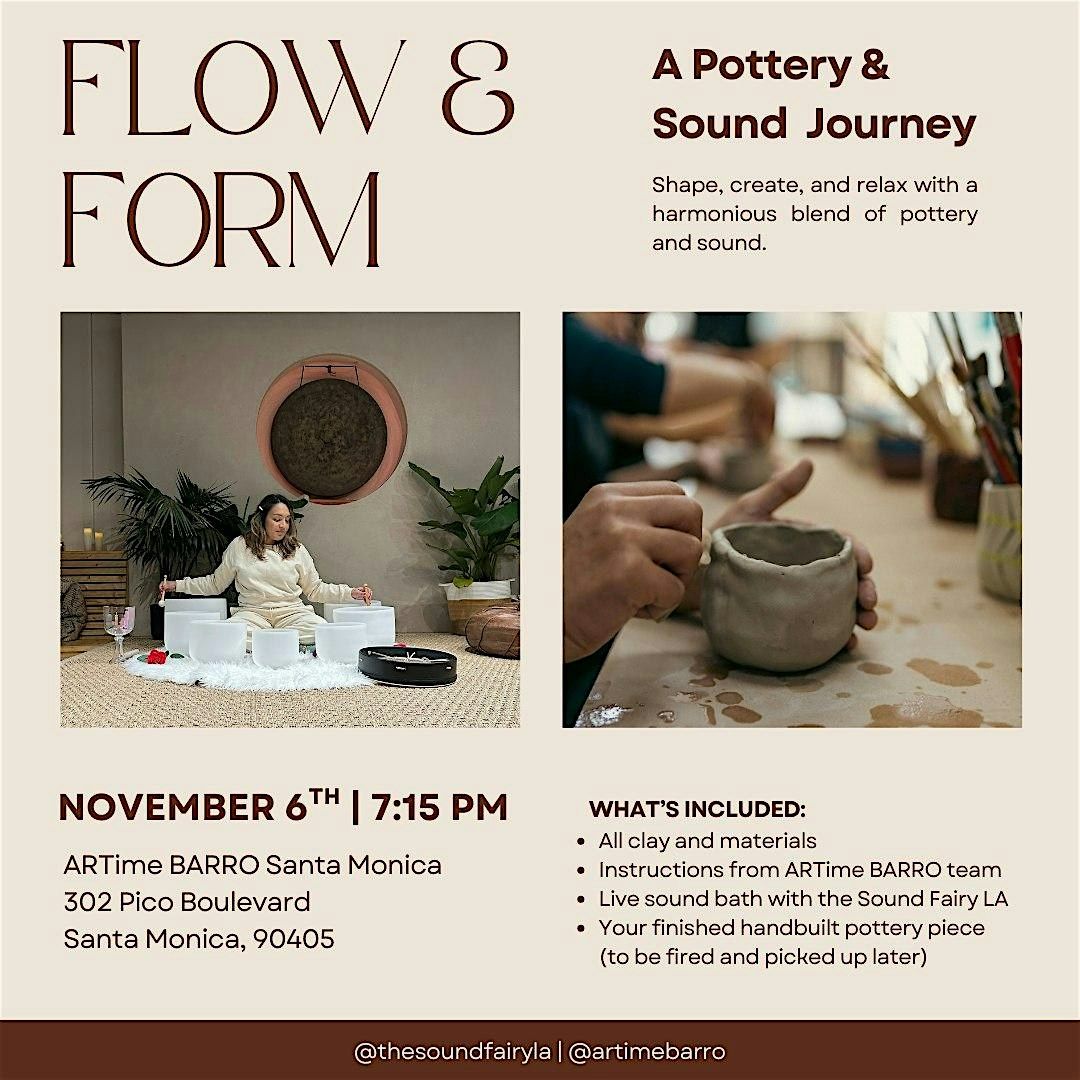 Flow & Form: A Pottery & Sound Bath Workshop