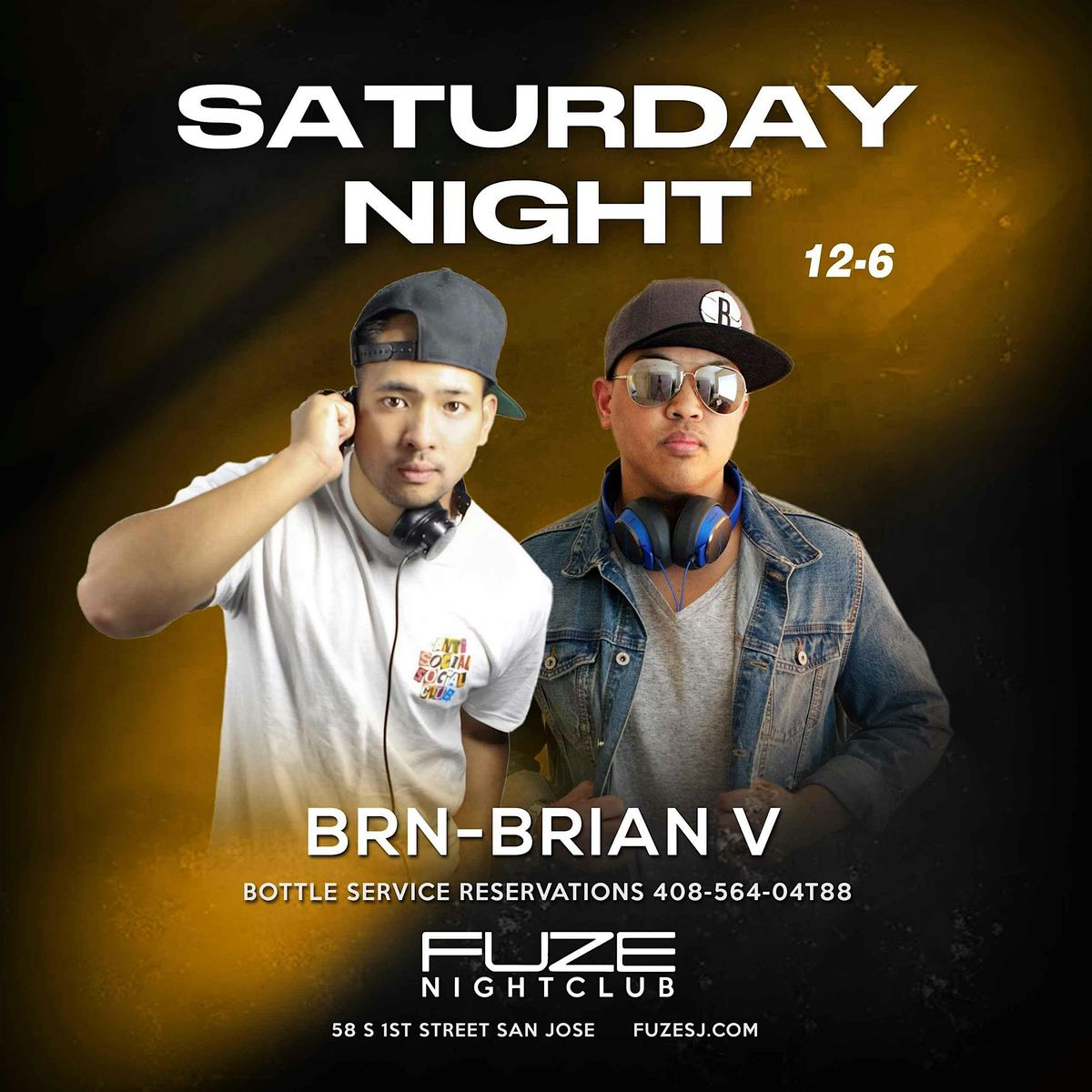 SATURDAY DECEMBER 6TH DJ BRN-DJ BRIAN V