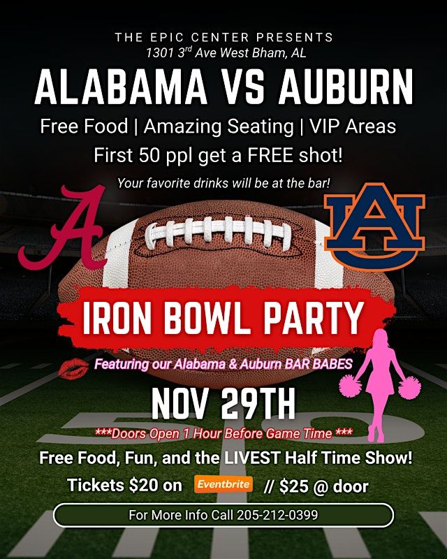 Iron Bowl Watch Party and Mixer