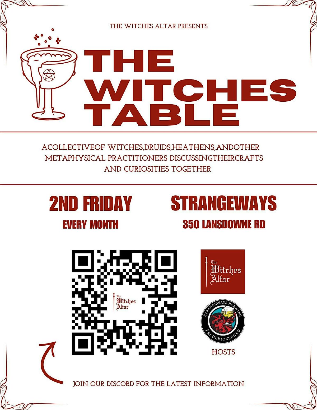Witches Table: Fredericksburg