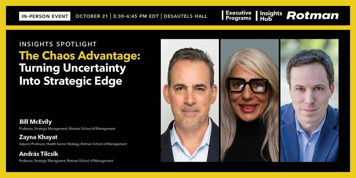 The Chaos Advantage: Turning Uncertainty Into Strategic Edge