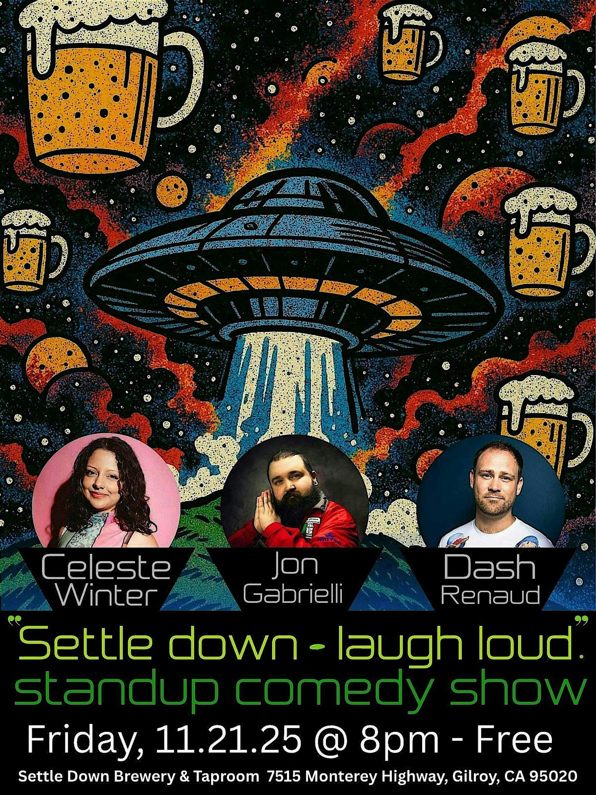 Standup Comedy Show at Settle Down Brewery & Taproom