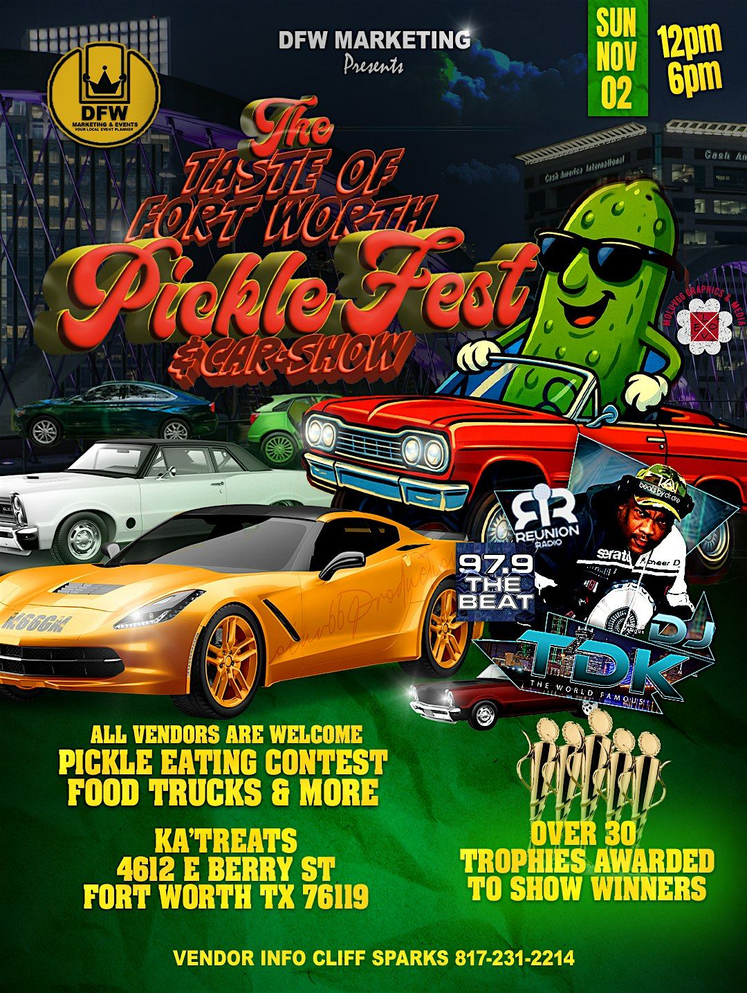 Taste of Fort Worth pickle festival & Car Show