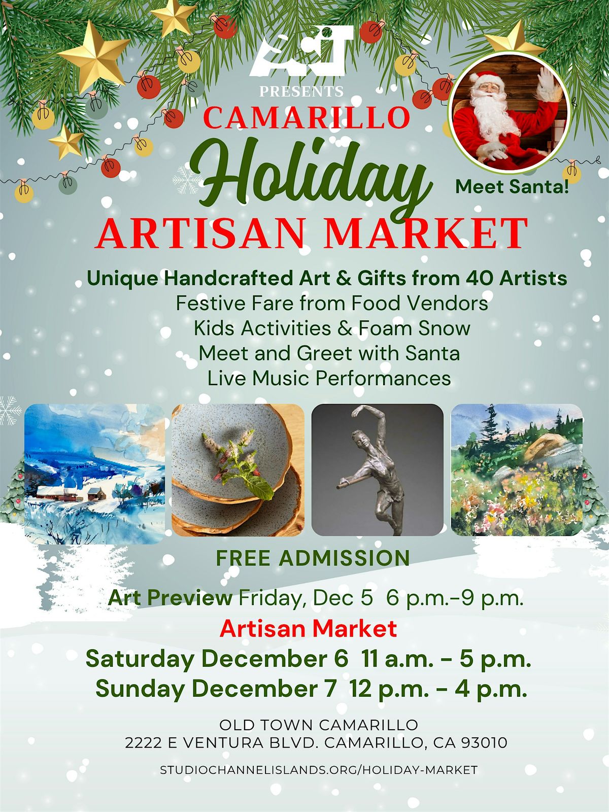 Camarillo Holiday Artisan Market - 3 Day Event