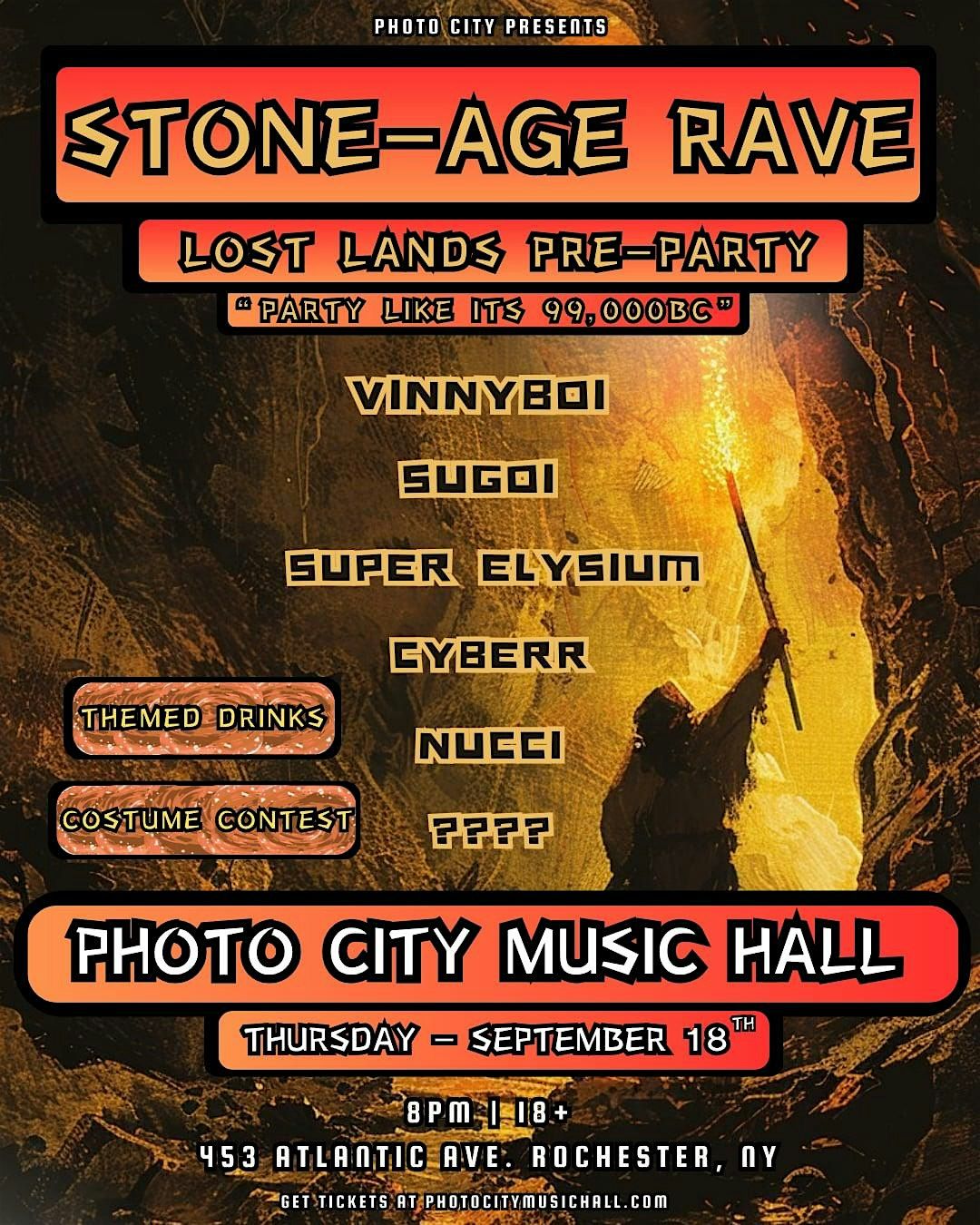 STONE-AGE RAVE - Rochester, NY