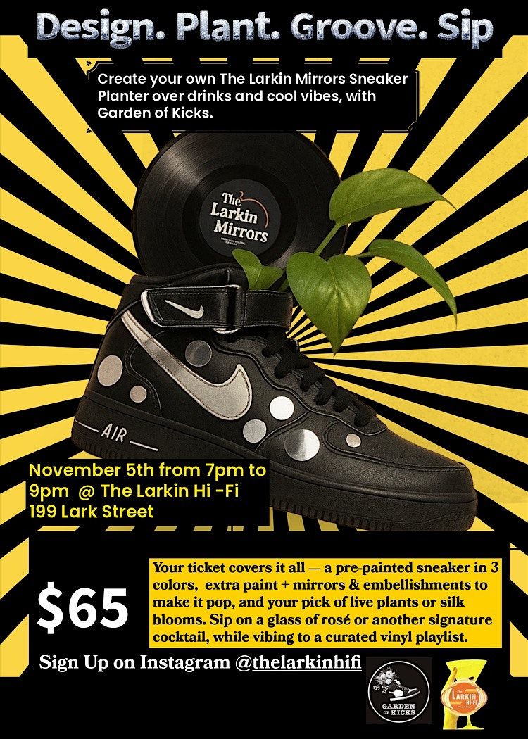 Design. Plant. Groove. Sip