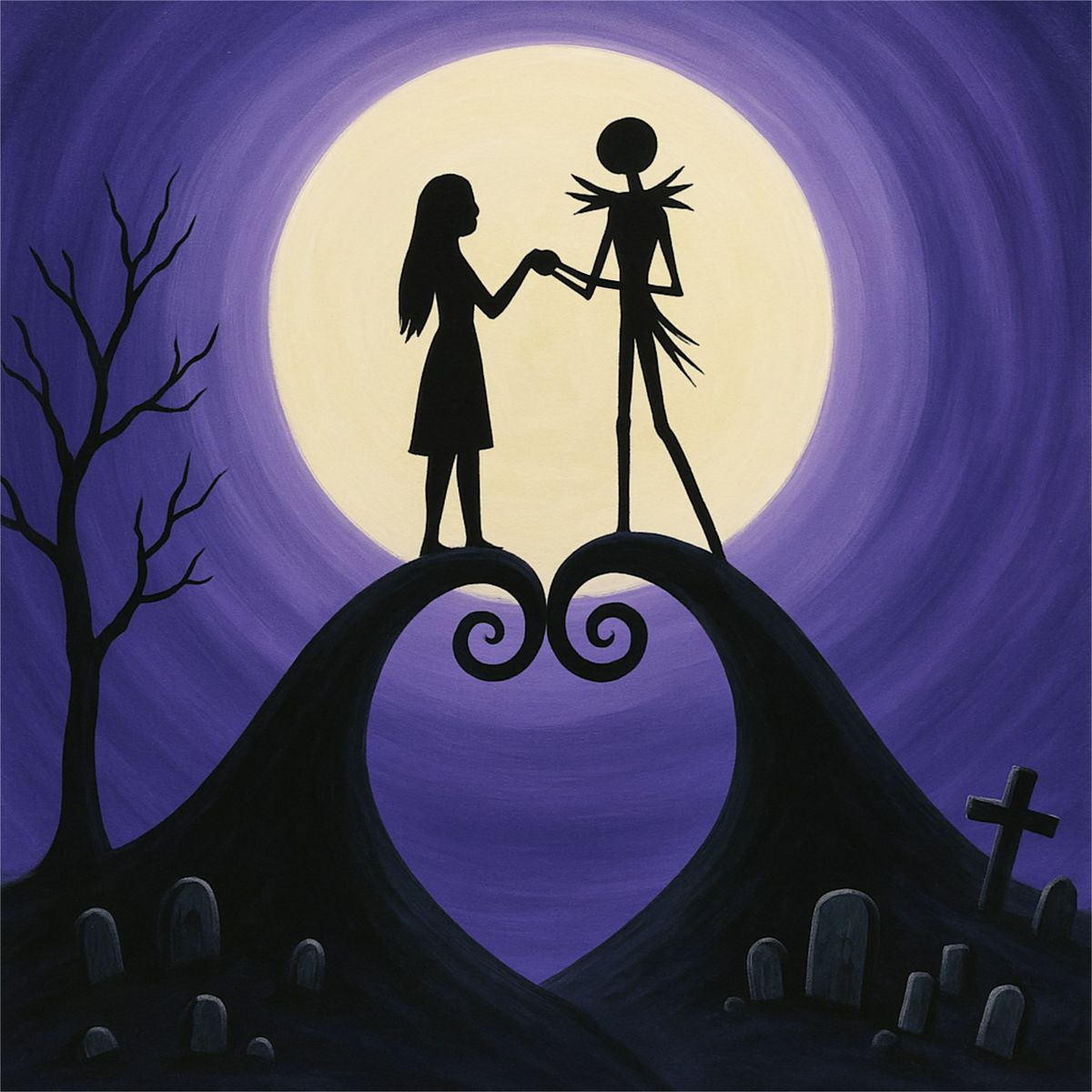 Wicked Wonderland: A Dark Holiday Sip & Paint