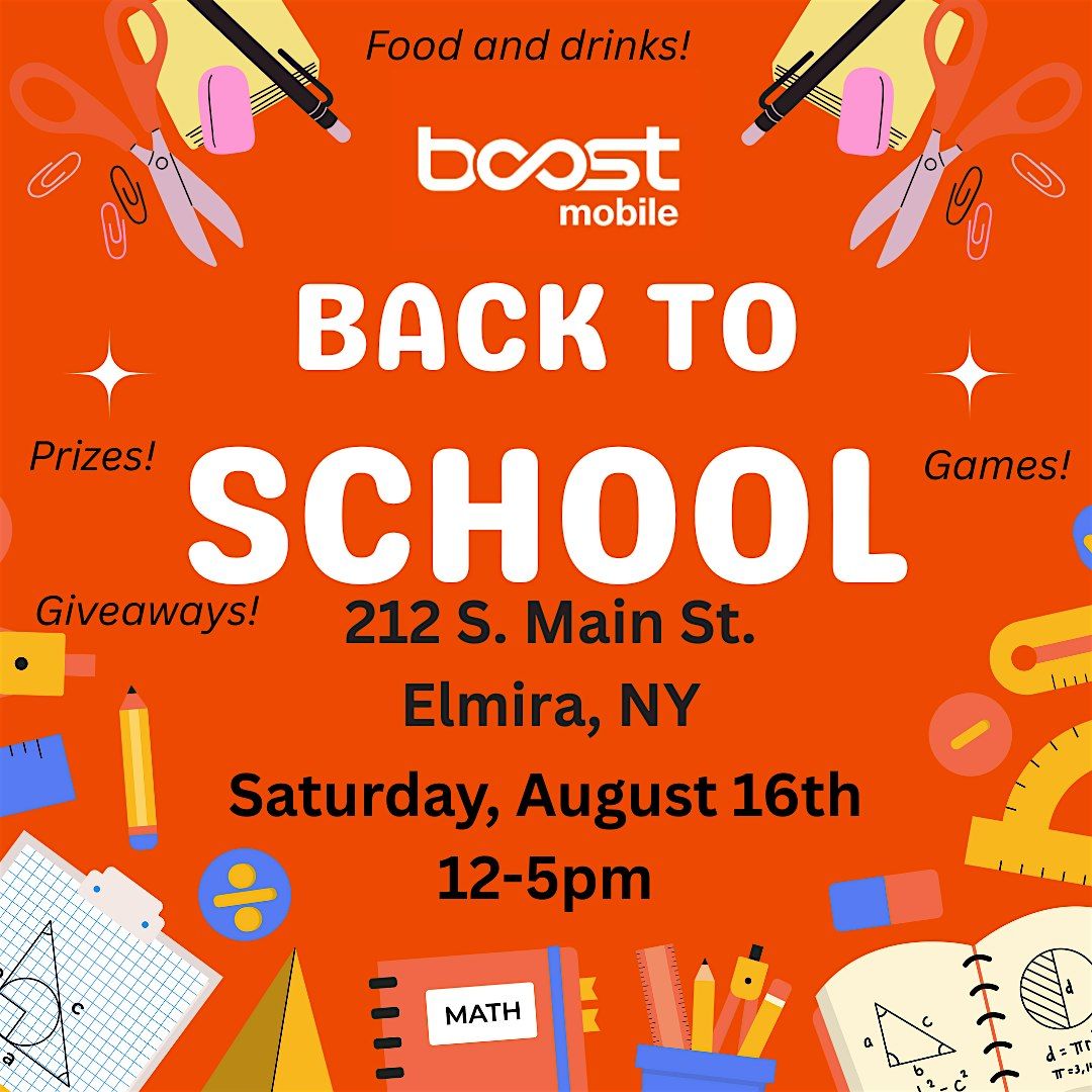 Boost Back to School Event