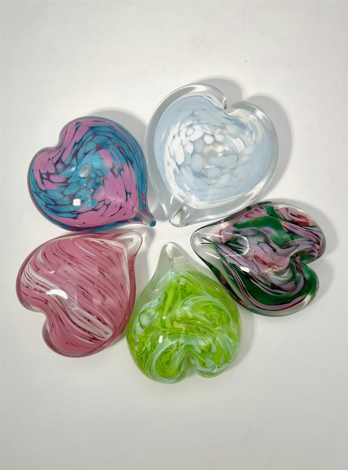 Hearts are perfect Holiday Gifts, create your own Heart paperweight!