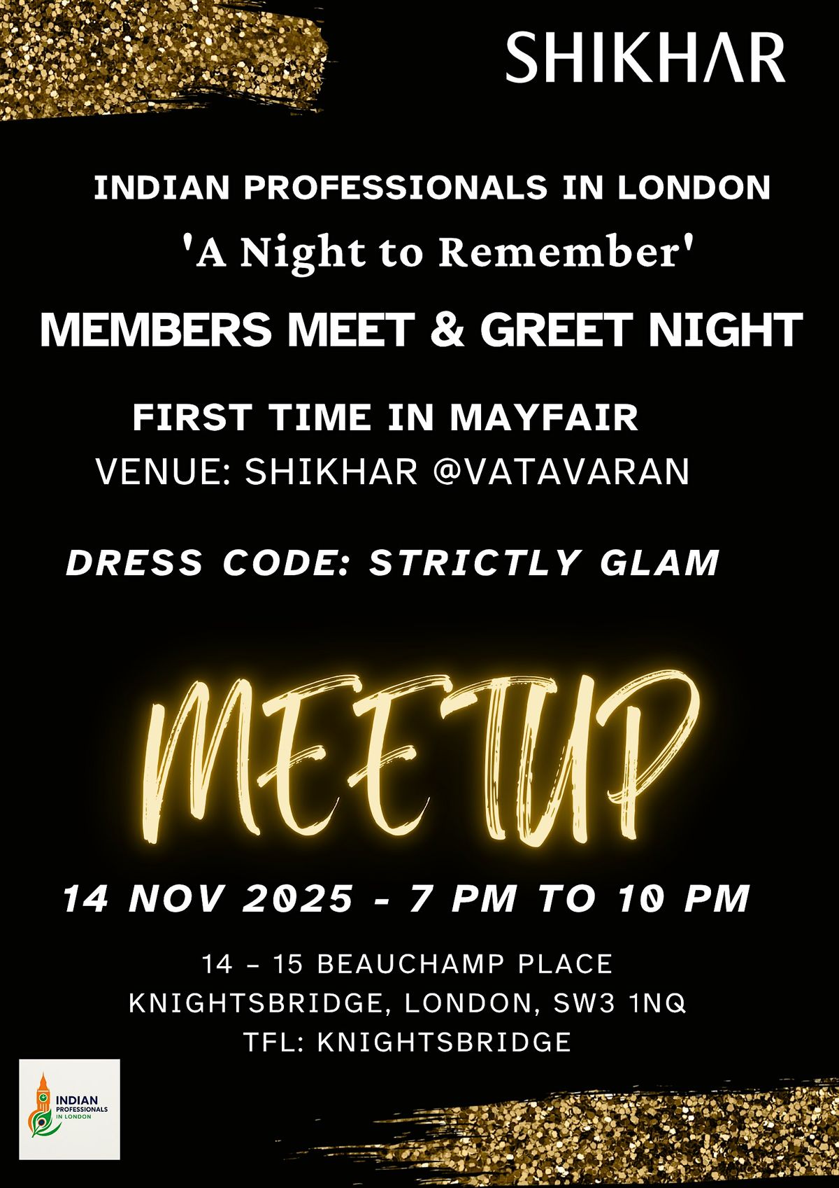 Indian Professionals in London - Mayfair Members Night