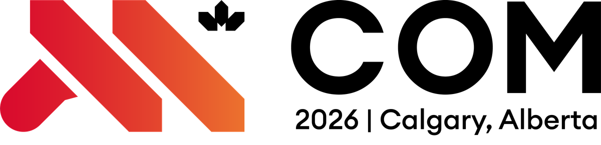 Exhibit booth at COM 2026 - Calgary, Canada