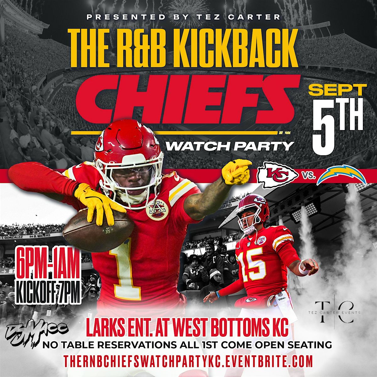 The R&B Kickback + Chiefs Watch Party