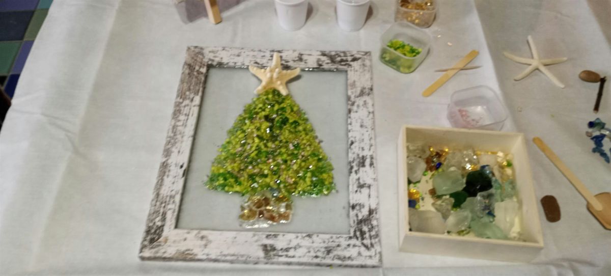 Christmas tree or palm tree? Resin glass class-at the Bloomin Cottage