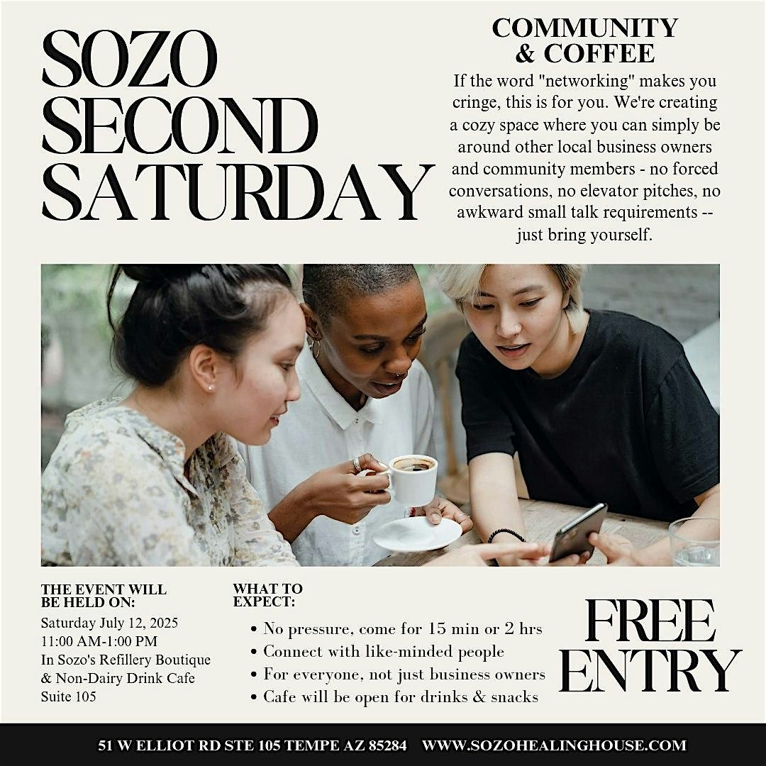 Sozo Second Saturday : Community and Coffee
