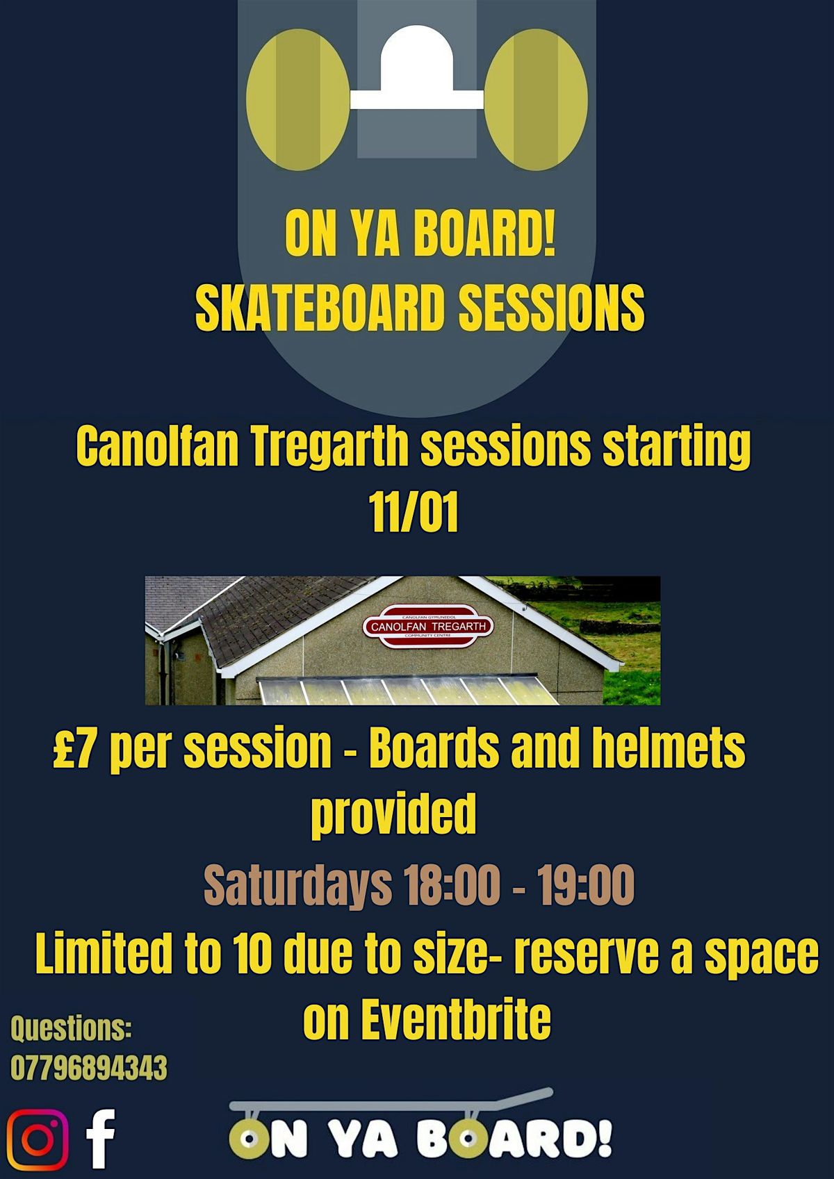 Bangor Caernarfon Road Skatepark lesson (\u00a37 ph)