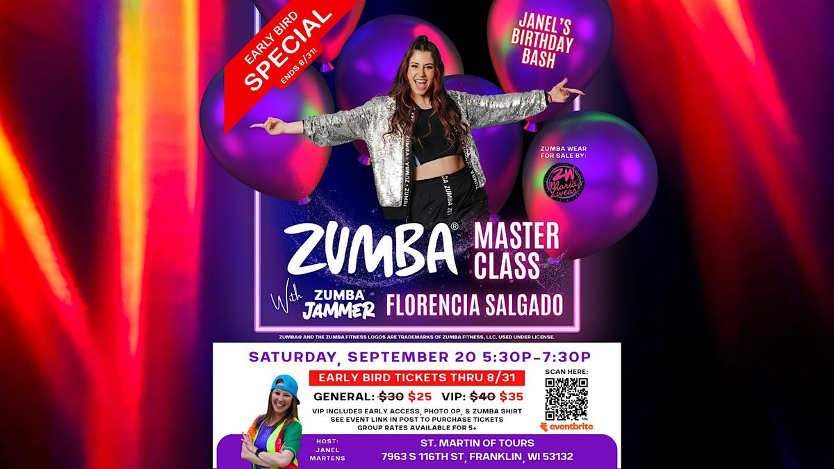 Zumba\u00ae Master Class with ZJ Florencia Salgado - Milwaukee