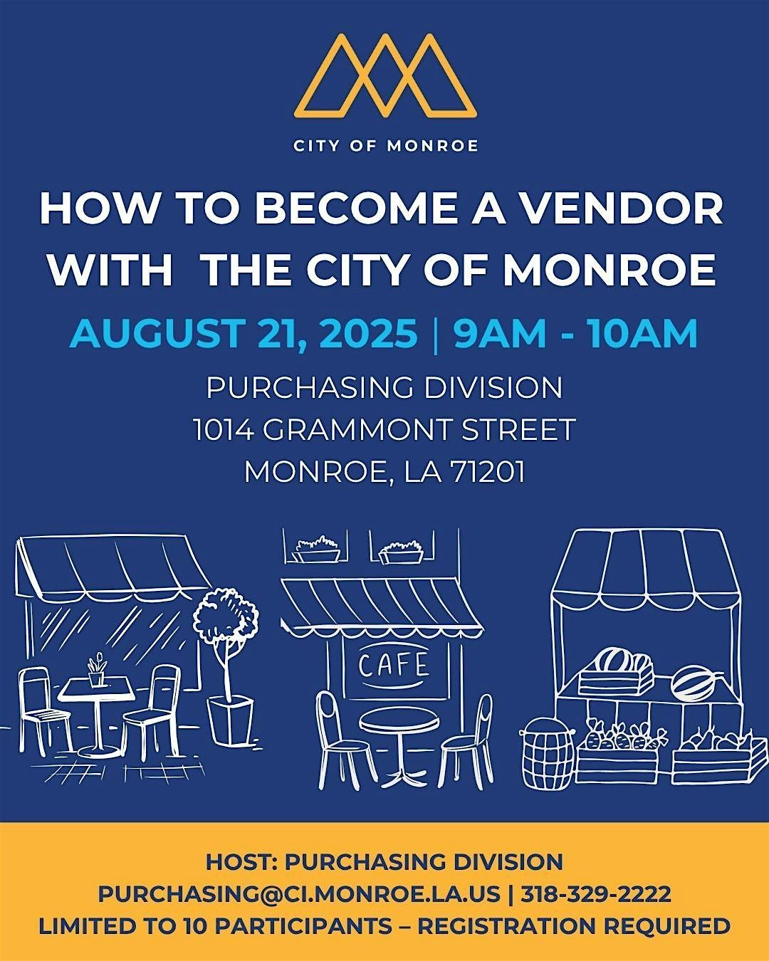 Become a Vendor with the City of Monroe