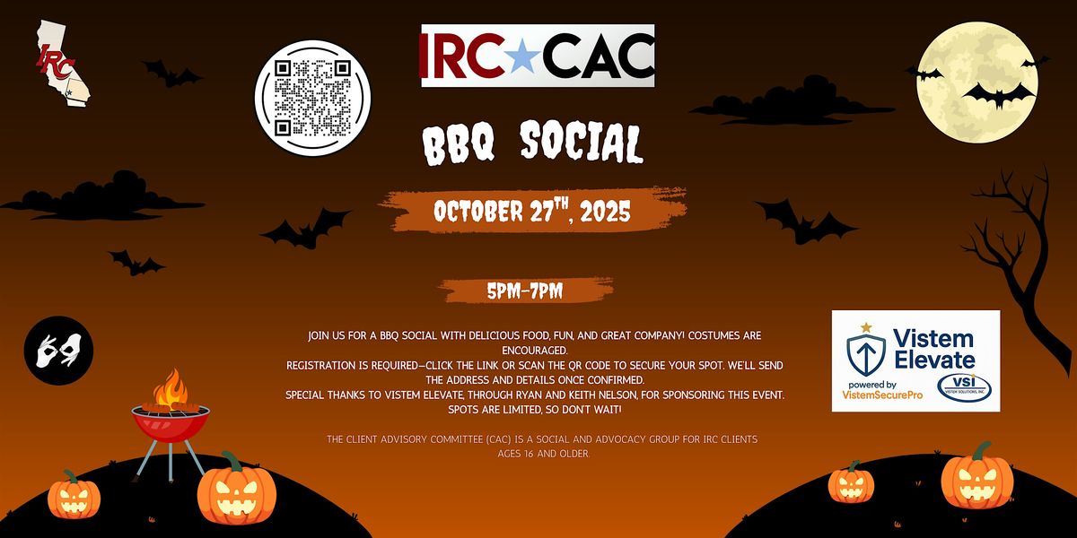 IRC CAC Halloween BBQ Night