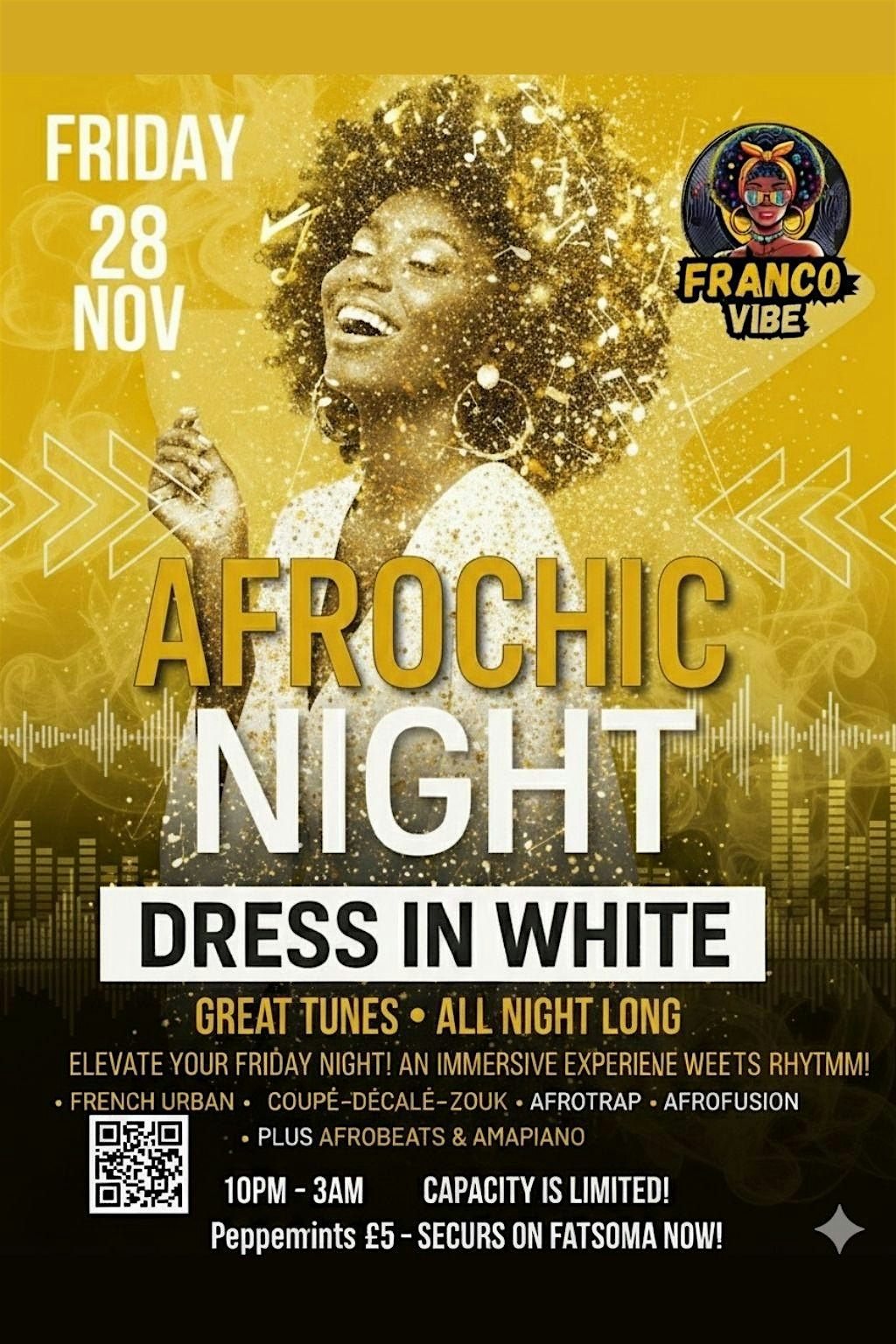 Francophone Party: AfroChic Night \u2013 Dress in White!