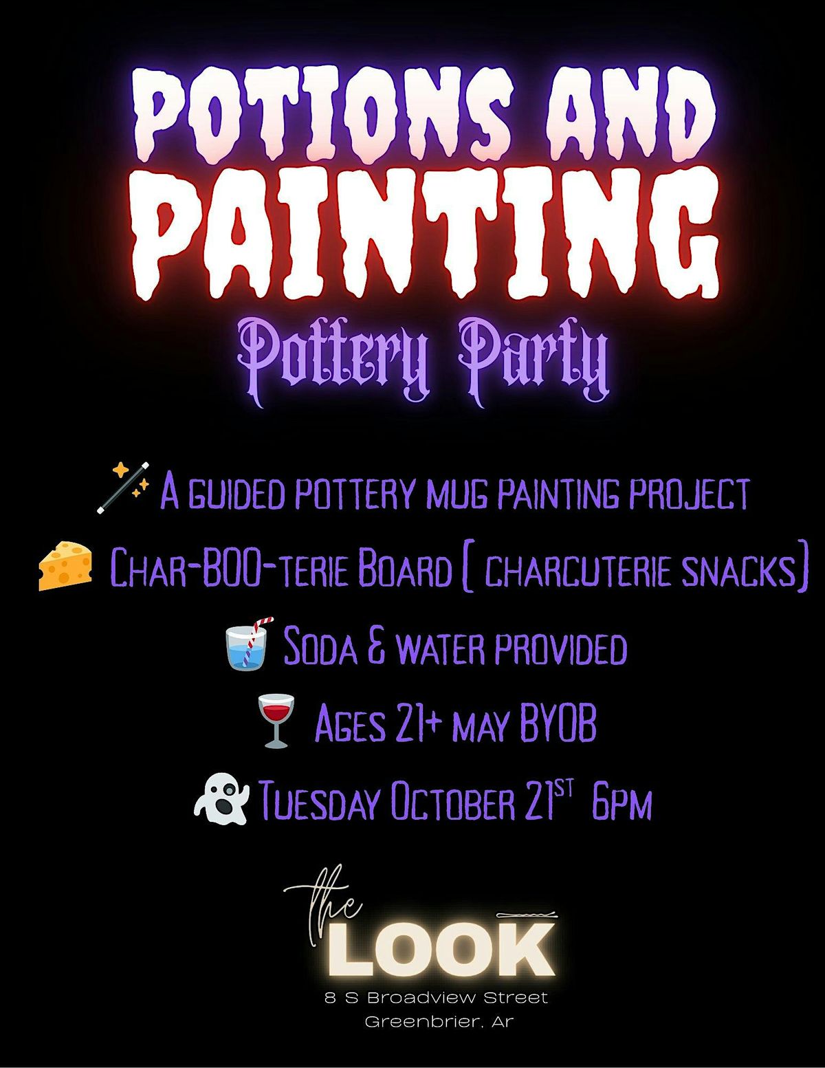 Potions & Painting Pottery Party