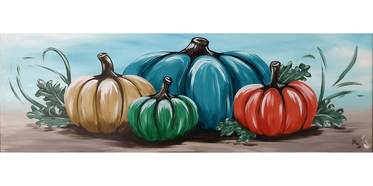 A Rainbow of Pumpkins - Paint and Sip in San Antonio | Classpop!\u2122