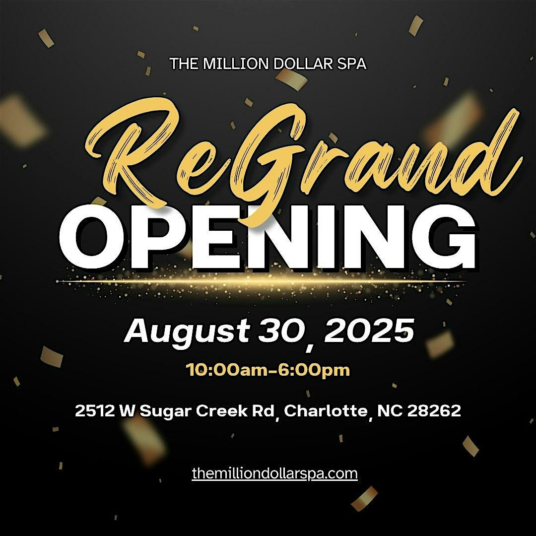 The Million Dollar Spa Re-Grand Opening & Vendor Event