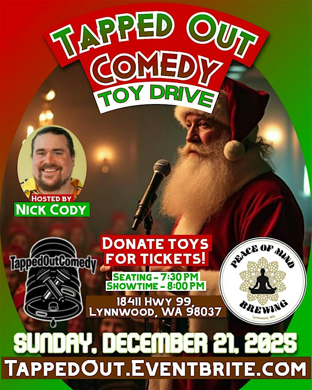 Tapped Out Comedy Toy Drive 2025
