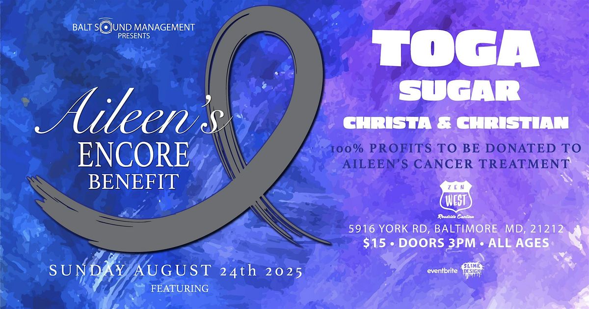 Aileen\u2019s Cancer Benefit Featuring TOGA with Sugar, Christa and Cristian