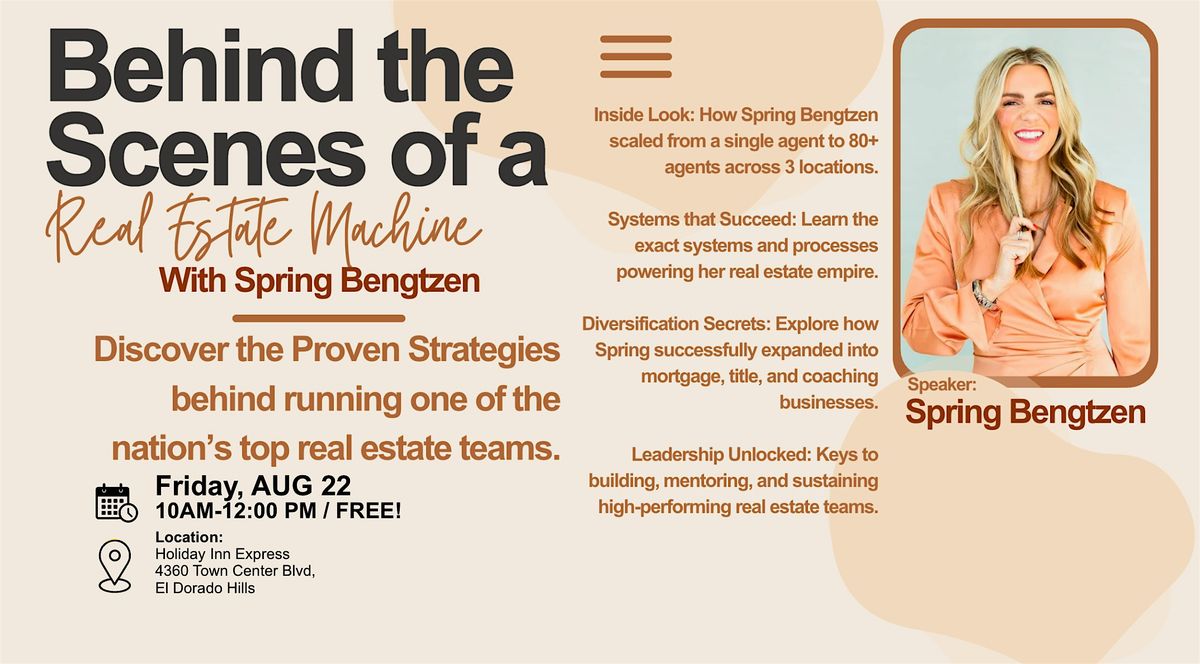Spring Bengtzen in EDH! Behind the Scenes of a Real Estate Machine