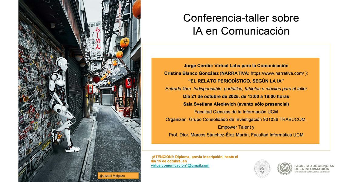 Conferencia-Taller sobre IA en Comunicaci\u00f3n