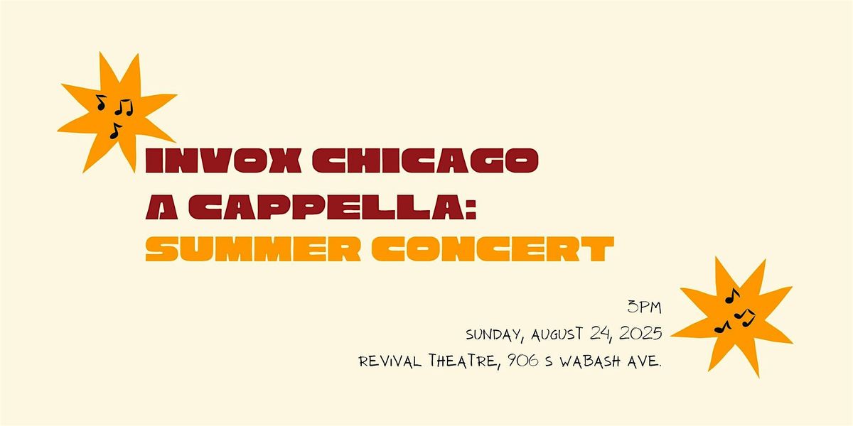 InVox A Cappella Summer 2025 Concert
