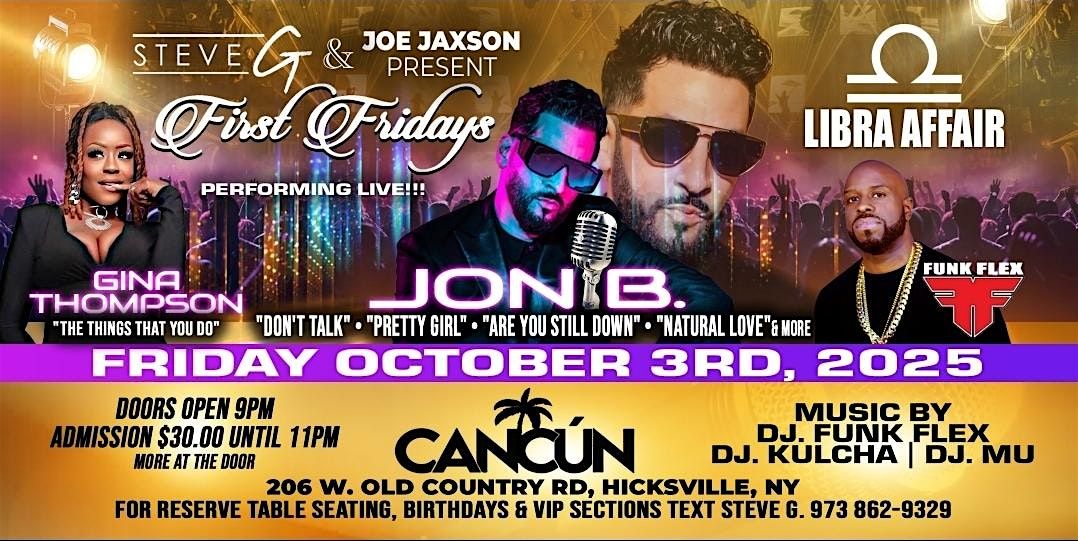 FIRST FRIDAYS JON B. LIVE