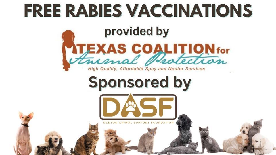FREE RABIES Vaccination Clinic at Linda Mcnatt Animal Adoption Center ...